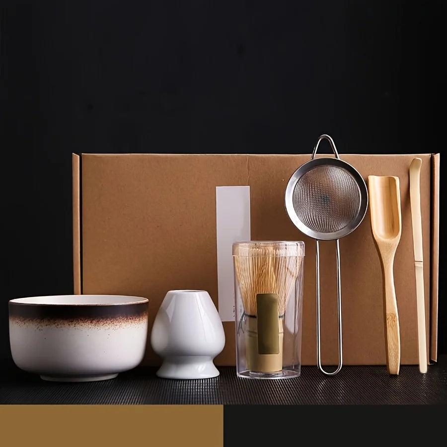 Coffret Cérémonie Matcha en Grès & Bambou kaosix