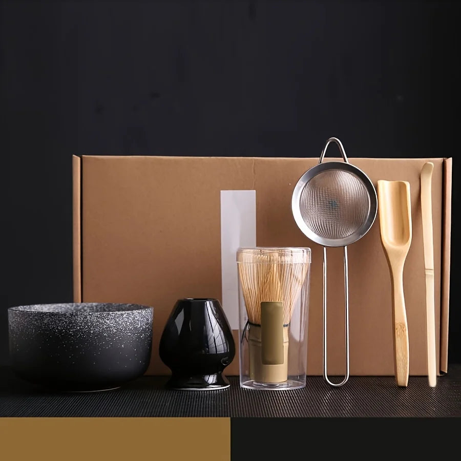 Coffret Cérémonie Matcha en Grès & Bambou kaosix