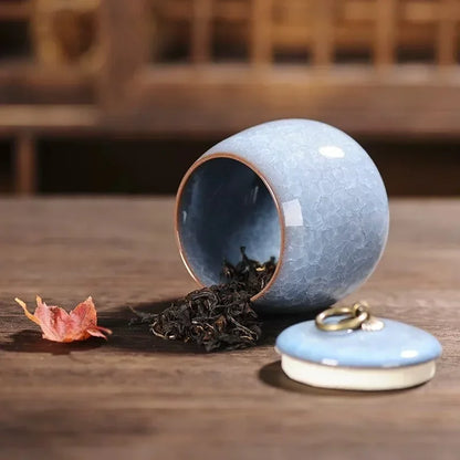 Boîte à Thé Hermétique en Céramique Craquelée Bing Lie