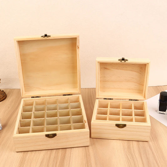 Coffret d'Herboriste en Bois pour Huiles Essentielles kaosix