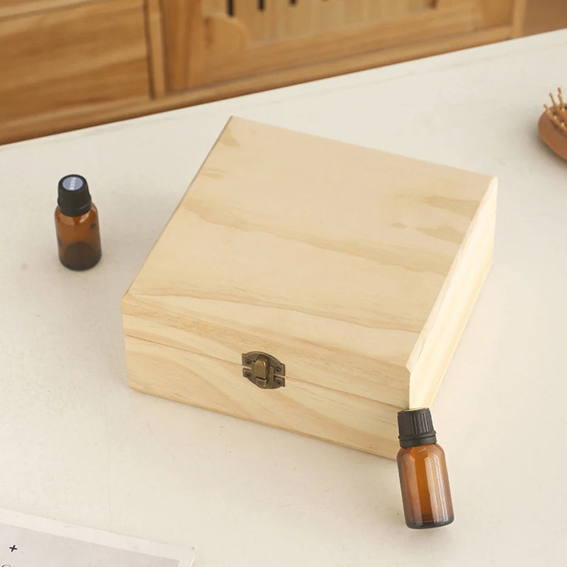 Coffret d'Herboriste en Bois pour Huiles Essentielles kaosix