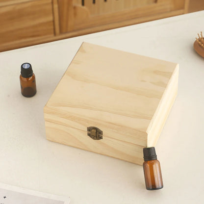 Coffret d'Herboriste en Bois pour Huiles Essentielles kaosix
