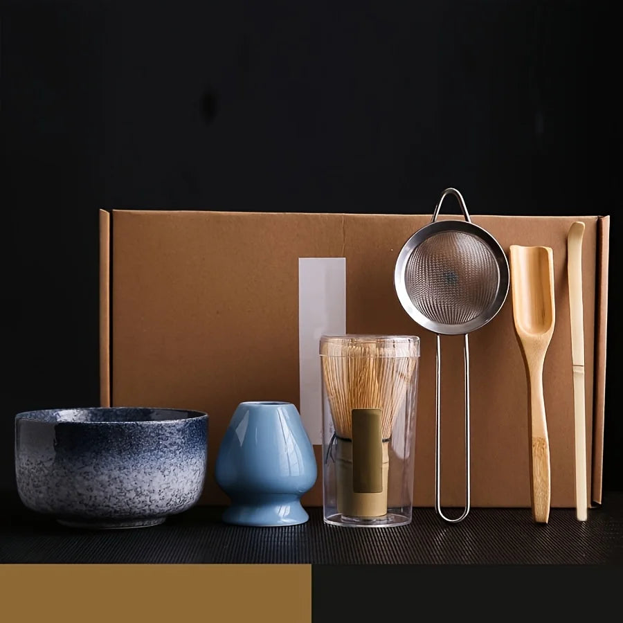 Coffret Cérémonie Matcha en Grès & Bambou kaosix