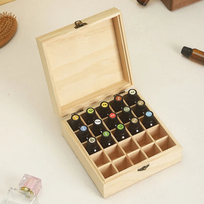 Coffret d'Herboriste en Bois pour Huiles Essentielles kaosix