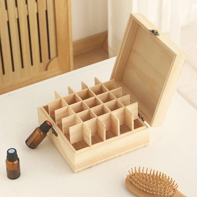 Coffret d'Herboriste en Bois pour Huiles Essentielles kaosix