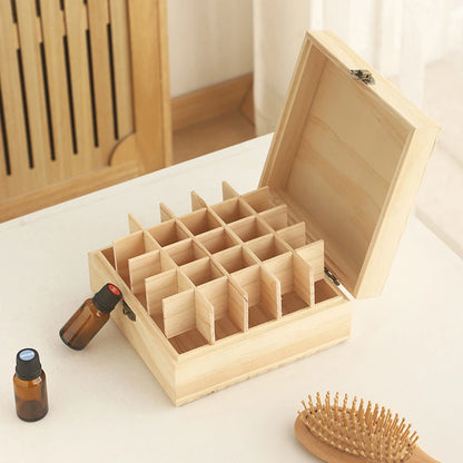 Coffret d'Herboriste en Bois pour Huiles Essentielles kaosix
