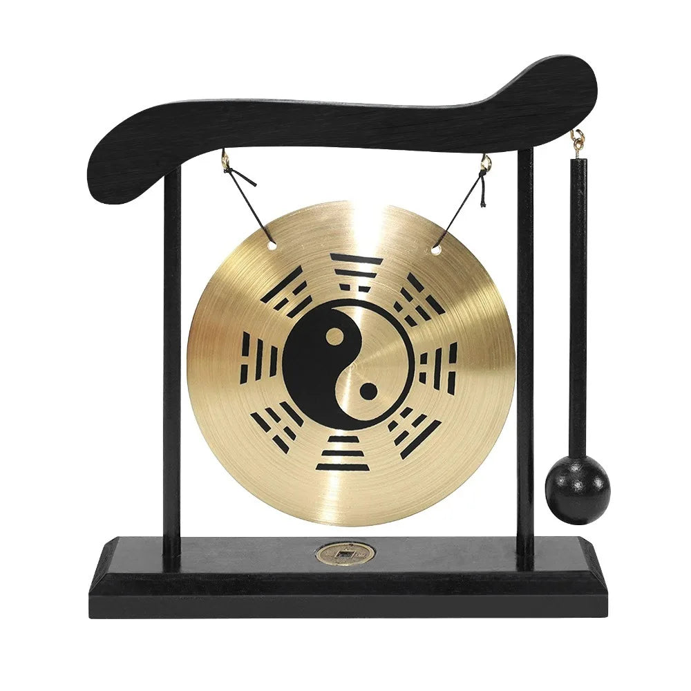 Gong de Table Zen en Laiton & Portique Bois kaosix