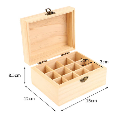 Coffret d'Herboriste en Bois pour Huiles Essentielles kaosix