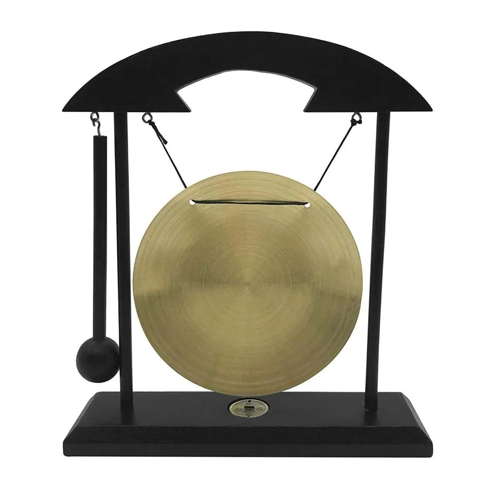 Gong de Table Zen en Laiton & Portique Bois kaosix