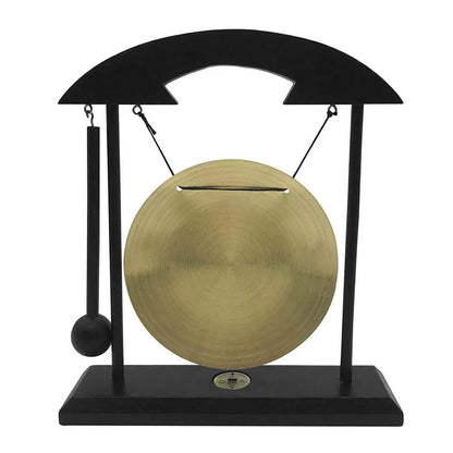 Gong de Table Zen en Laiton & Portique Bois kaosix