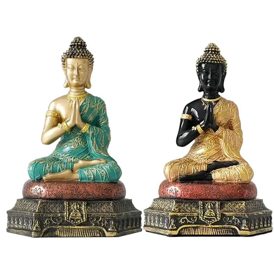 Statue Bouddha Méditation Namasté Paix Intérieure kaosix