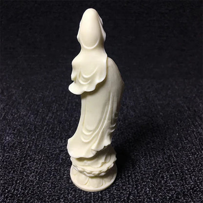 Statue Guanyin en Résine Blanche ou Dorée Déesse de la Compassion kaosix 6
