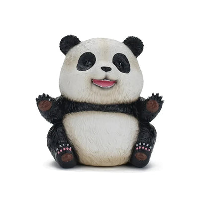 Statue Panda en Résine Symbole Joie Paix Sérénité sur fond blanc kaosix