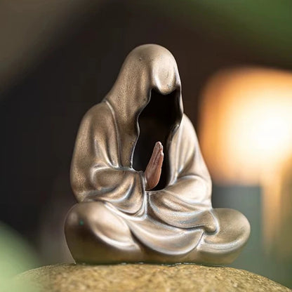Statuette Bouddha Zen en Céramique Sans Visage kaosix 4