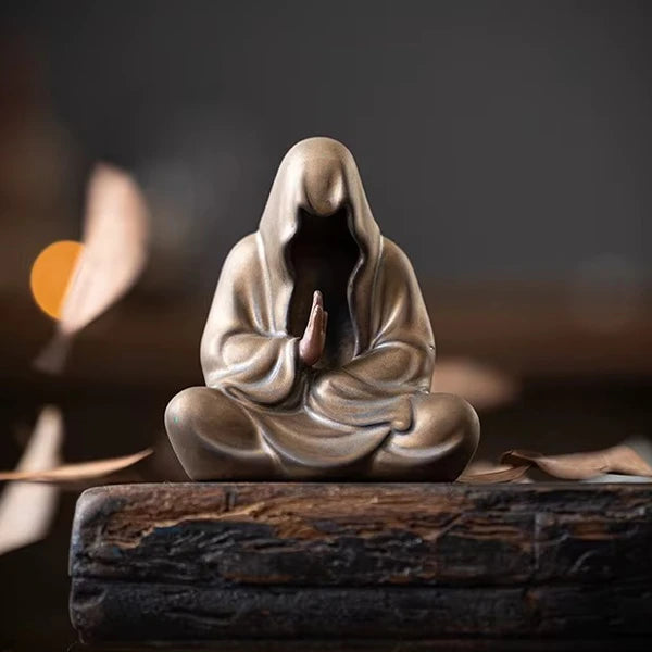 Statuette Bouddha Zen en Céramique Sans Visage kaosix 7