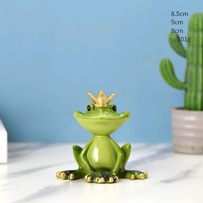 Statuette Grenouille Yoga  Harmonie Naturelle sur fond bleu Kaosix
