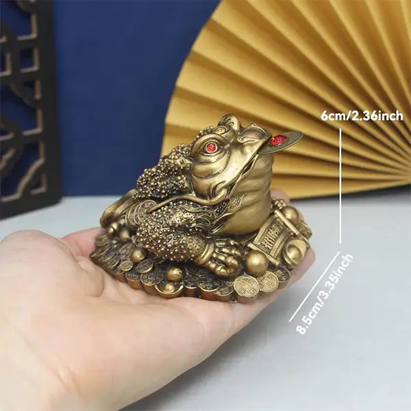 Feng Shui chinois Argent Richesse Grenouille Crapaud Pièce d'or Feng Shui chinois Argent Richesse Grenouille Crapaud Pièce d'or