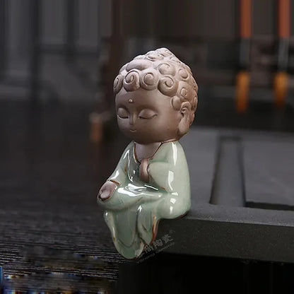 Statuette moine bouddhiste prière Bien-être côté kaosix