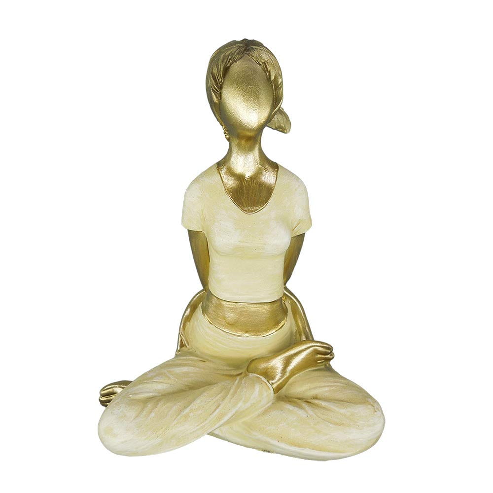 Statuettes de femmes en postures de yoga lotus bras dans le dos Kaosix