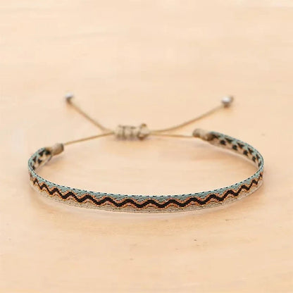 Trio de Bracelets Tibétains Porte-Bonheur - Style & Spiritualité tressé kaosix