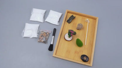 Jardin Zen d'Intérieur avec Accessoires et Outils