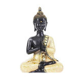Statue bouddha Anjali mudra assis en tailleur sur fond blanc Kaosix